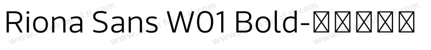 Riona Sans W01 Bold字体转换